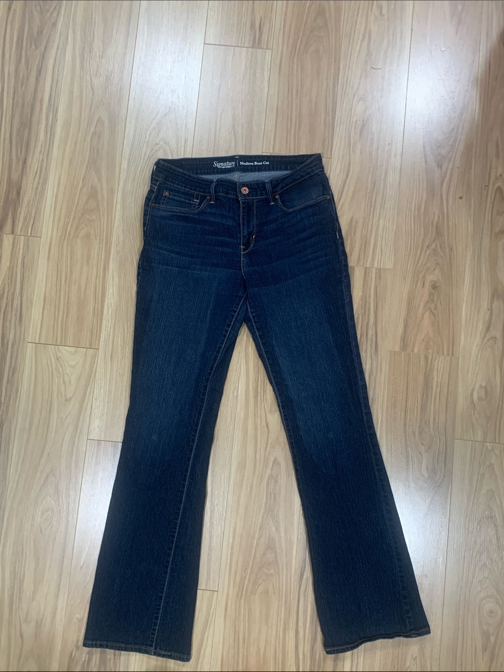 Signature Levi Strauss Modern Boot Cut Jeans Sz 10L W30 L34